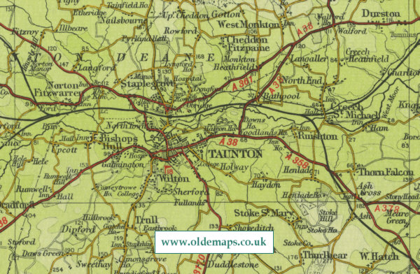 Map Of Taunton
