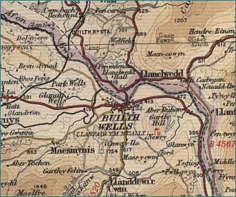 Builth Wells Map