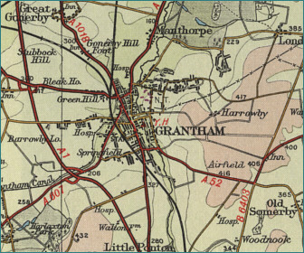 Street Map Of Grantham Grantham Map