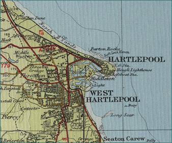 Street Map Of Hartlepool Hartlepool Map