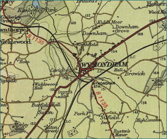 Wymondham Map