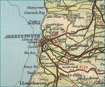 map of aberystwyth and surrounding area        <h3 class=