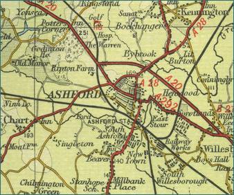 Ashford Kent Map 