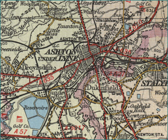 Ashton Under Lyne Map 