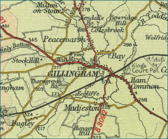 Gillingham Dorset Map 