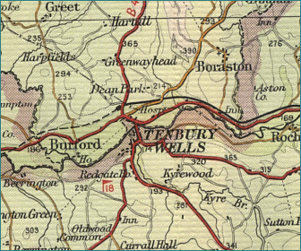Tenbury Wells Map