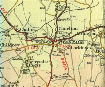 map of wantage and surrounding area        <h3 class=